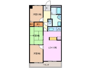 中川原駅 徒歩10分 1階の物件間取画像